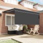 vidaXL Tenda Retrattile Antracite 300 x 250 cm Tessuto vidaXL Tenda Retrattile Antracite 300 x 250 cm Tessuto