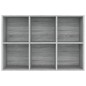 vidaXL Libreria/Credenza Grigio Sonoma 66x30x98 cm Legno Multistrato vidaXL Libreria/Credenza Grigio Sonoma 66x30x98 cm Legno Multistrato
