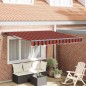 vidaXL Tenda Retrattile Arancione e Marrone 300x250 cm vidaXL Tenda Retrattile Arancione e Marrone 300x250 cm