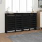Copertura Termosifone Nera 210x21x85 cm Legno Massello Pino Copertura Termosifone Nera 210x21x85 cm Legno Massello Pino