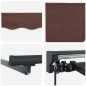 vidaXL Tenda Retrattile Marrone 300x250 cm Poliestere