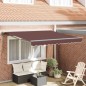 vidaXL Tenda Retrattile Marrone 300x250 cm vidaXL Tenda Retrattile Marrone 300x250 cm