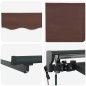vidaXL Tenda Retrattile Marrone 300x250 cm vidaXL Tenda Retrattile Marrone 300x250 cm