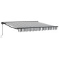 vidaXL Tenda Retrattile Antracite e Bianco 300x250 cm vidaXL Tenda Retrattile Antracite e Bianco 300x250 cm