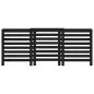 Copertura Termosifone Nera 210x21x85 cm Legno Massello Pino Copertura Termosifone Nera 210x21x85 cm Legno Massello Pino