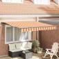 vidaXL Tenda Retrattile Giallo e Arancione 300x250 cm