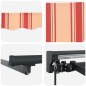 vidaXL Tenda Retrattile Giallo e Arancione 300x250 cm
