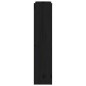 Copertura Termosifone Nera 210x21x85 cm Legno Massello Pino Copertura Termosifone Nera 210x21x85 cm Legno Massello Pino