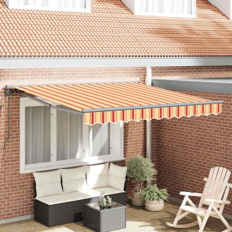 vidaXL Tettuccio Elettrico Retrattile Giallo e Arancione 300x250 cm