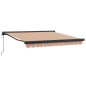 vidaXL Tenda da sole automatica e retrattile a strisce multicolori 300x250 cm vidaXL Tenda da sole automatica e retrattile a strisce multicolori 300x250 cm