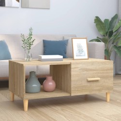 Tavolino Salotto Rovere Sonoma 89,5x50x40 cm Legno Multistrato