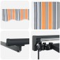 vidaXL Tenda Retrattile Blu Marino 300x250 cm vidaXL Tenda Retrattile Blu Marino 300x250 cm