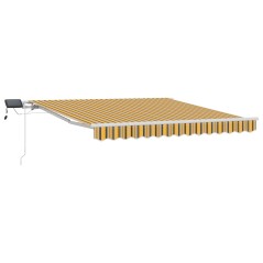 vidaXL Tenda Retrattile with Multicolore 300 x 250 cm Tessuto