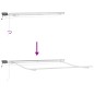 vidaXL Tenda Retrattile with Multicolore 300 x 250 cm Tessuto
