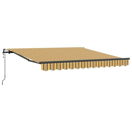 vidaXL Tenda da sole automatica retrattile a strisce multicolore 300x250 cm