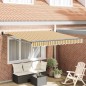 vidaXL Tenda da sole retrattile manuale a strisce multicolore, 300 x 250 cm. vidaXL Tenda da sole retrattile manuale a strisce multicolore, 300 x 250 cm.