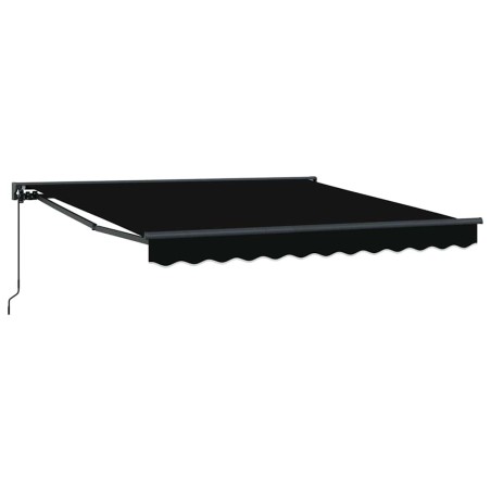 vidaXL Tenda Retrattile Nero 300x250 cm Poliestere