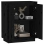 Credenza Nera 60x34x75 cm in Legno Massello di Pino Credenza Nera 60x34x75 cm in Legno Massello di Pino