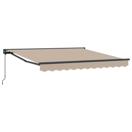 vidaXL Tenda Retrattile Beige 300x250 cm Poliestere