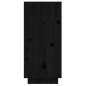 Credenza Nera 60x34x75 cm in Legno Massello di Pino Credenza Nera 60x34x75 cm in Legno Massello di Pino
