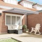 vidaXL Tenda Retrattile Grigio chiaro 300x250 cm Poliestere vidaXL Tenda Retrattile Grigio chiaro 300x250 cm Poliestere