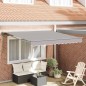 vidaXL Tenda Retrattile Grigio chiaro 300x250 cm Tessuto vidaXL Tenda Retrattile Grigio chiaro 300x250 cm Tessuto