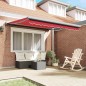 vidaXL Tenda retrattile automatica rossa 300x250 cm vidaXL Tenda retrattile automatica rossa 300x250 cm