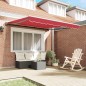 vidaXL Tenda Retrattile Rosso 300x250 cm Poliestere vidaXL Tenda Retrattile Rosso 300x250 cm Poliestere