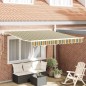 vidaXL Tenda da sole manuale retrattile gialla e verde 300x250 cm vidaXL Tenda da sole manuale retrattile gialla e verde 300x250 cm