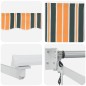 vidaXL Tenda da sole automatica retrattile Verde e Gialla 300x250 cm vidaXL Tenda da sole automatica retrattile Verde e Gialla 300x250 cm
