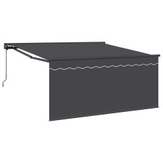 vidaXL Tenda Retrattile Antracite Grigio 350 x 250 cm