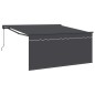vidaXL Tenda Retrattile Antracite Grigio 350 x 250 cm vidaXL Tenda Retrattile Antracite Grigio 350 x 250 cm