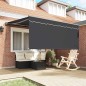 vidaXL Tenda Retrattile Antracite Grigio 350 x 250 cm vidaXL Tenda Retrattile Antracite Grigio 350 x 250 cm