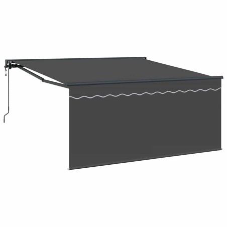 vidaXL Tenda Retrattile Antracite Grigio 350 x 250 cm