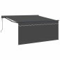vidaXL Tenda Retrattile Antracite Grigio 350 x 250 cm vidaXL Tenda Retrattile Antracite Grigio 350 x 250 cm