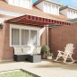vidaXL Tenda Retrattile Arancione e Marrone 350x250 cm