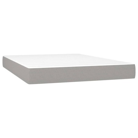 vidaXL Materasso a Molle Insacchettate Grigio Chiaro 140x190x20 cm