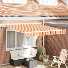 vidaXL Tenda Portatile Giallo e arancione 350 x 250 cm