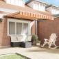 vidaXL Tenda Retrattile Giallo e Arancione 350x250 cm vidaXL Tenda Retrattile Giallo e Arancione 350x250 cm