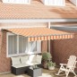 vidaXL Tenda Retrattile Giallo e Arancione 350x250 cm vidaXL Tenda Retrattile Giallo e Arancione 350x250 cm