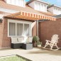 vidaXL Tenda Retrattile Giallo e Arancione 350x250 cm vidaXL Tenda Retrattile Giallo e Arancione 350x250 cm