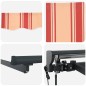 vidaXL Tenda Retrattile Giallo e Arancione 350x250 cm vidaXL Tenda Retrattile Giallo e Arancione 350x250 cm