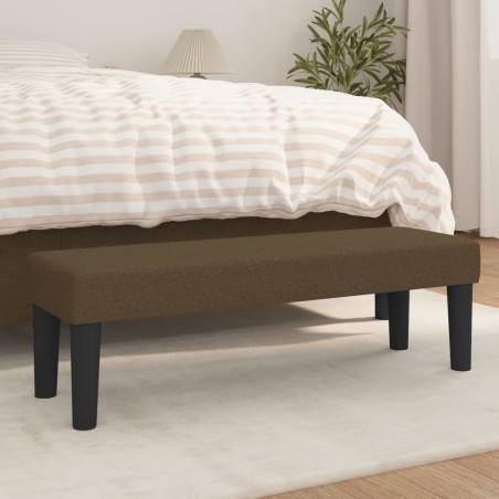 vidaXL Panca Marrone Scuro 100x30x30 cm in Tessuto