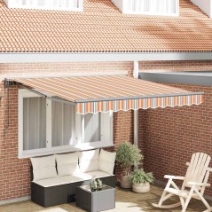 vidaXL Tenda Retrattile Blu Marino 350x250 cm