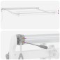 vidaXL Tenda Retrattile Giallo, Grigio, Bianco 350 x 250 cm vidaXL Tenda Retrattile Giallo, Grigio, Bianco 350 x 250 cm