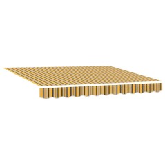 vidaXL Tenda Retrattile Manuale con Striscia LED Multicolore 350x250 cm