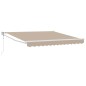 vidaXL Tendalino Retrattile Automatico beige 350x250 cm vidaXL Tendalino Retrattile Automatico beige 350x250 cm