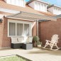 vidaXL Tenda da sole manuale retrattile Beige 350x250 cm