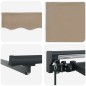 vidaXL Tenda Retrattile Beige 350x250 cm