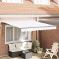vidaXL Tenda Retrattile Bianco 350x250 cm vidaXL Tenda Retrattile Bianco 350x250 cm